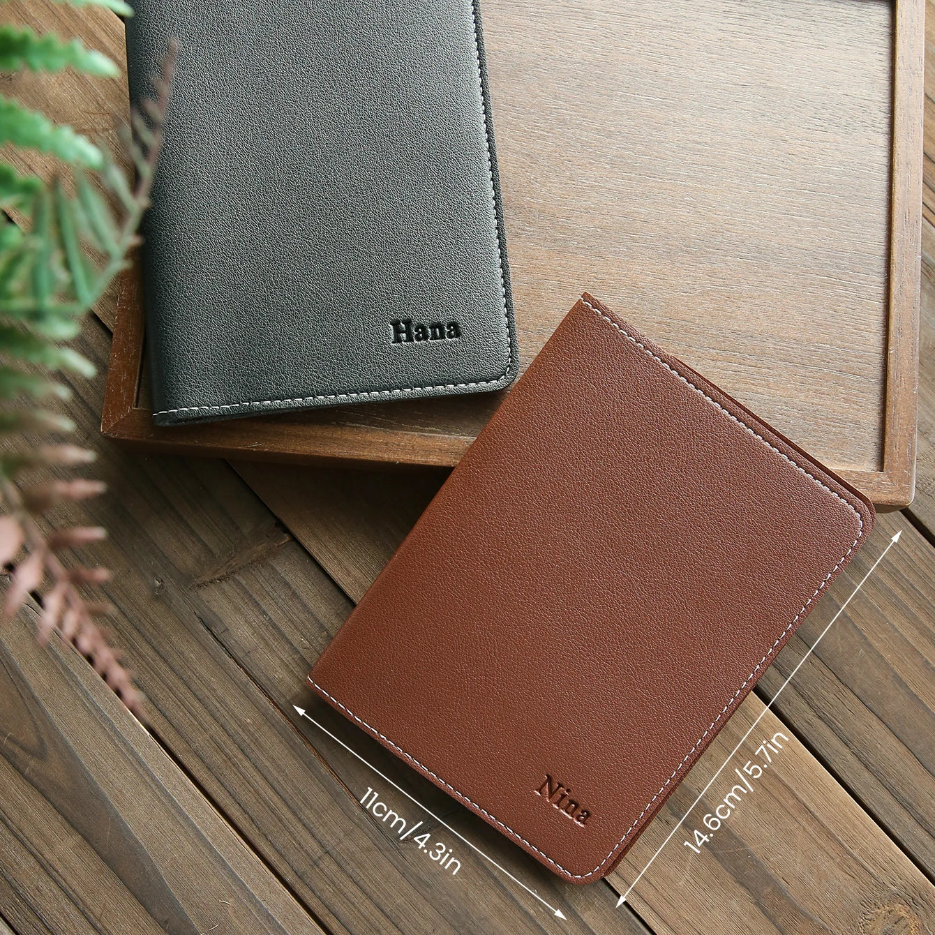 1PCS Custom Name Passport Holder Personalized Leather Passport Cove Customized Travel Accessories Handmade Gifts For Friends