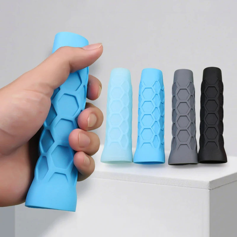 1pc Shock-absorbing Sleeve And Anti-slip Silicone Grip Reusable Silicone Racket Grip Sleeve For Tennis Rackets