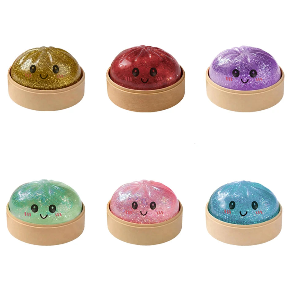 Sparkling Water Droplet Simulation Dumpling Squeezing Toy, A Relaxing And Stress Relieving Toy For Children And Adults Squishy