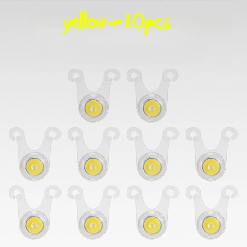 10Pcs Waterproof LED Tent String Rope Guard Hanging Lights LED Camping Rope Hanging Light for Outdoor Camping Fishing