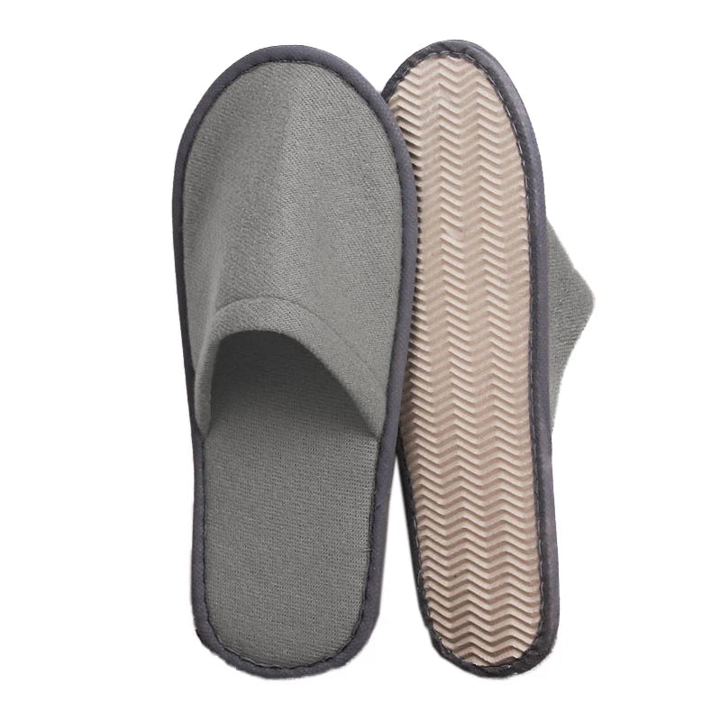 Women Indoor Slipper travel portable Spa Hotel Slipper Spring Summer shoes Woman House Flat Floor Soft Silent Slides for Bedroom