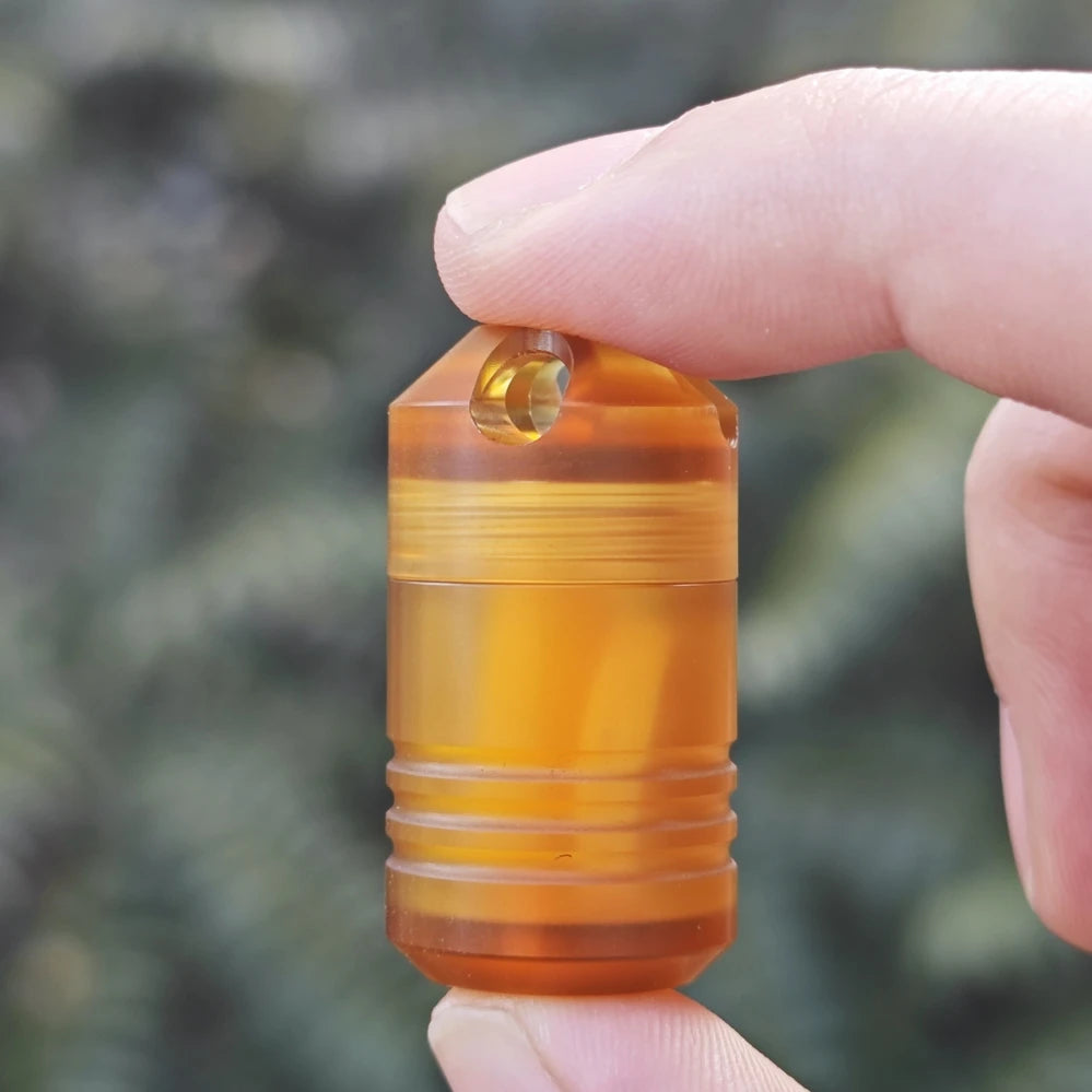 EDC Titanium Ultem Imported PEI Portable Sealed Waterproof Container Capsule Bottle Can Medicine Box Storage Tank EDC Tools