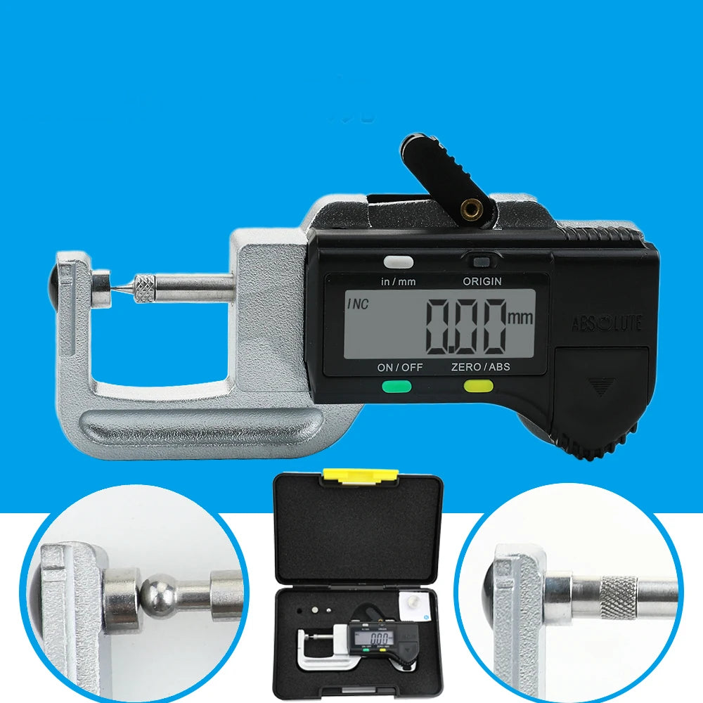 0-12.7mm horizontal type Digital Thickness Gauge Meter Tester Micrometer thickness caliper gauge 0 to 12.7mm