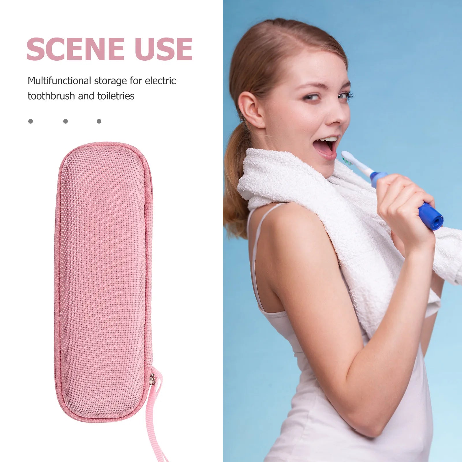 Electric Toothbrush Case Sturdy Travel Toothbrush Holder Portable Protective Storage Box Lightweight Dustproof Bag for Travel