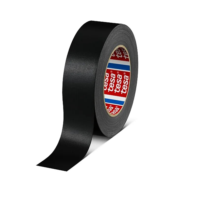 TESA 4651 40mm x 50m (Black) Robust Tape with Excellent Abrasion Resistance