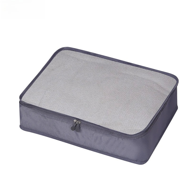 4/6Pcs Foldable Packing Cubes Luggage Packing Organizers for Travel Lightweight,See Through Breathable Mesh Design 40*30*12CM