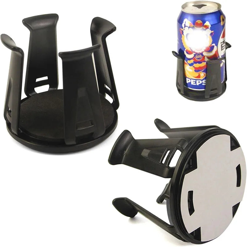 Multifunction Car Beverage Cup Bottle Holder Adhesive Cup Storage Rack Holder Car Drink Rack Auto Interior Accessories Black