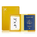 Luxury Gold Airplane Passport Cover Custom Name Men Women Business Passport Holder Personalized Logo Initials Travel Accessories