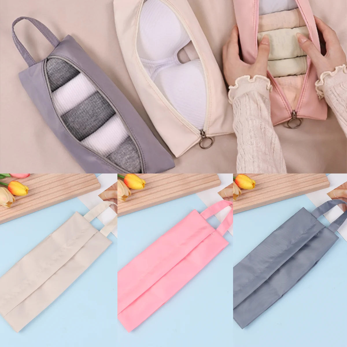 Travel Underwear Underpants Socks Storage Bags Luggage Clothes Sorting and Organizing Bags Hand-held Portable Bags