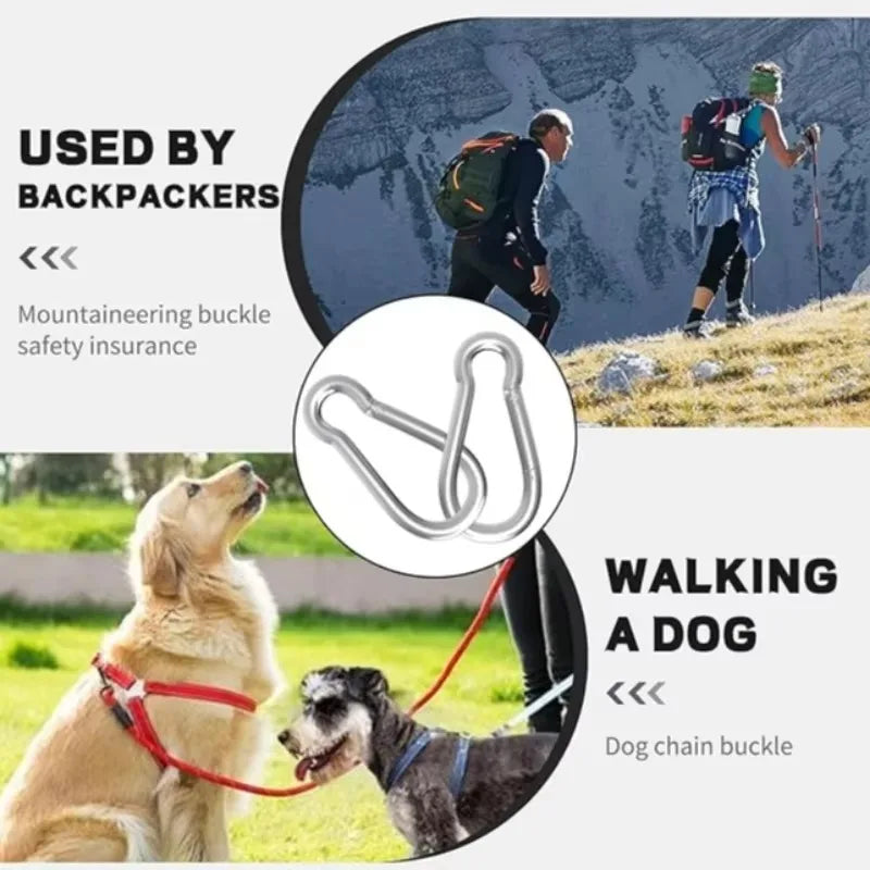 Mini Carabiner Alloy Survival Gear Camp Mountaineering Hook Outdoor Carabiner Keychain Tourist Hooks Fishing Buckle Wholesale