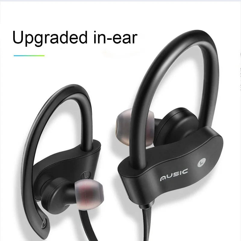 Bluetooth 4.1 Wireless Earphones Sports Music Headset Ear-Hook Waterproof Earbuds Neckband Headphone With Mic For iPhone Xiaomi