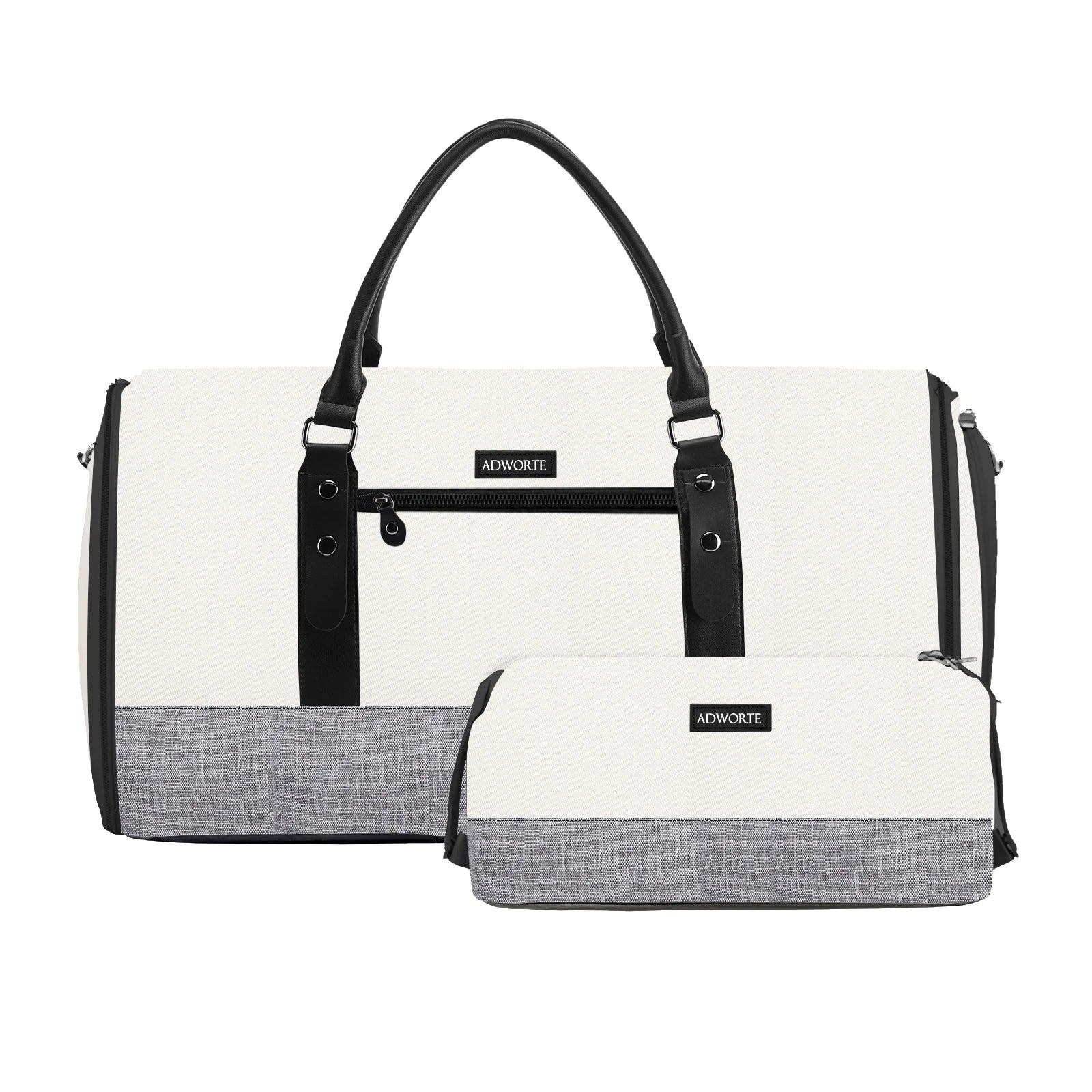 Travel Garment Bag, Convertible Garment Duffel Bags Combo with Shoe Compartment Toiletry Bag, Carry-On Weekend Overnight Bag for