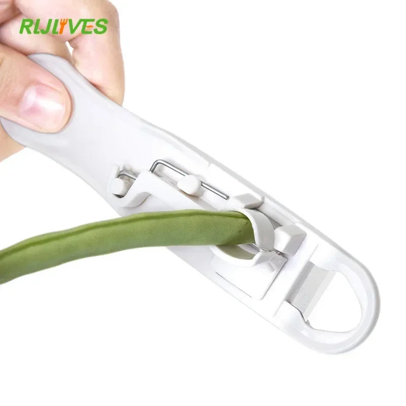 Bean Slicer Cutter Stringer Remover Peeler French Style Green Bean Vegetable Runner Slicer Cutter Stringer Remover Peeler