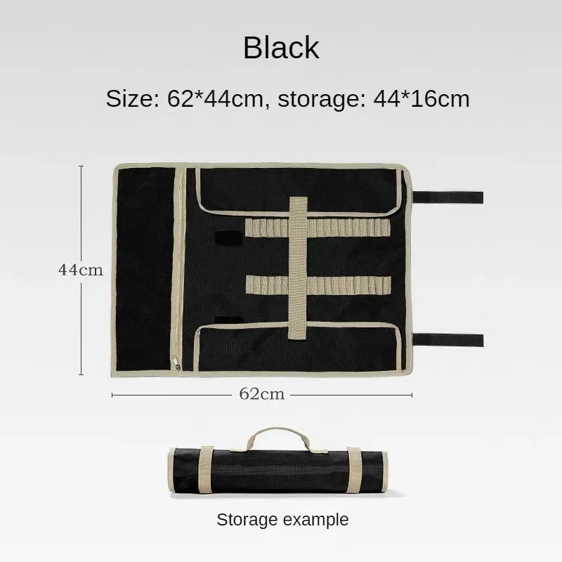 Outdoor Camping Forging Pack Bag Storage Pouch Aluminum Hammer Tarps Stake Tent Peg Tool Set Storage Canvas Bag Camp Gear Supply