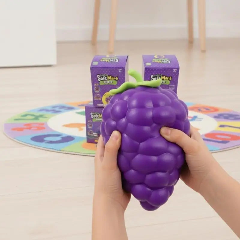 1PC Grape Squishy Toy Realistic Bunch Squeeze Natural Scent Portable Relaxation For Gift Daily Anxiety Release Slow Rising