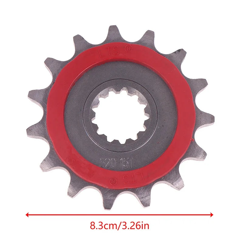 8.3cm/3.26in 15T For CFMOTO 450MT 450mt 450 MT Small Silent Durable Motorcycle Front Sprocket Chain Wheel Front Fly Wheel Pinion