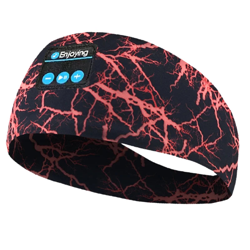 Bluetooth Earphones Sports Headband Elastic Wireless Headphones Music Sleeping Eye Mask Wireless Bluetooth Headset Yoga Headband