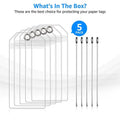 5pcs Simple Multi-functional Cruise Ship Luggage Tag Vertical Transparent PVC Waterproof ID Card Holder Travel Label