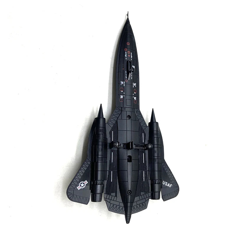 JASON TUTU 1/144 Scale US Air Force SR-71 Blackbird Reconnaissance Aircraft Alloy Model Diecast Airplane Model