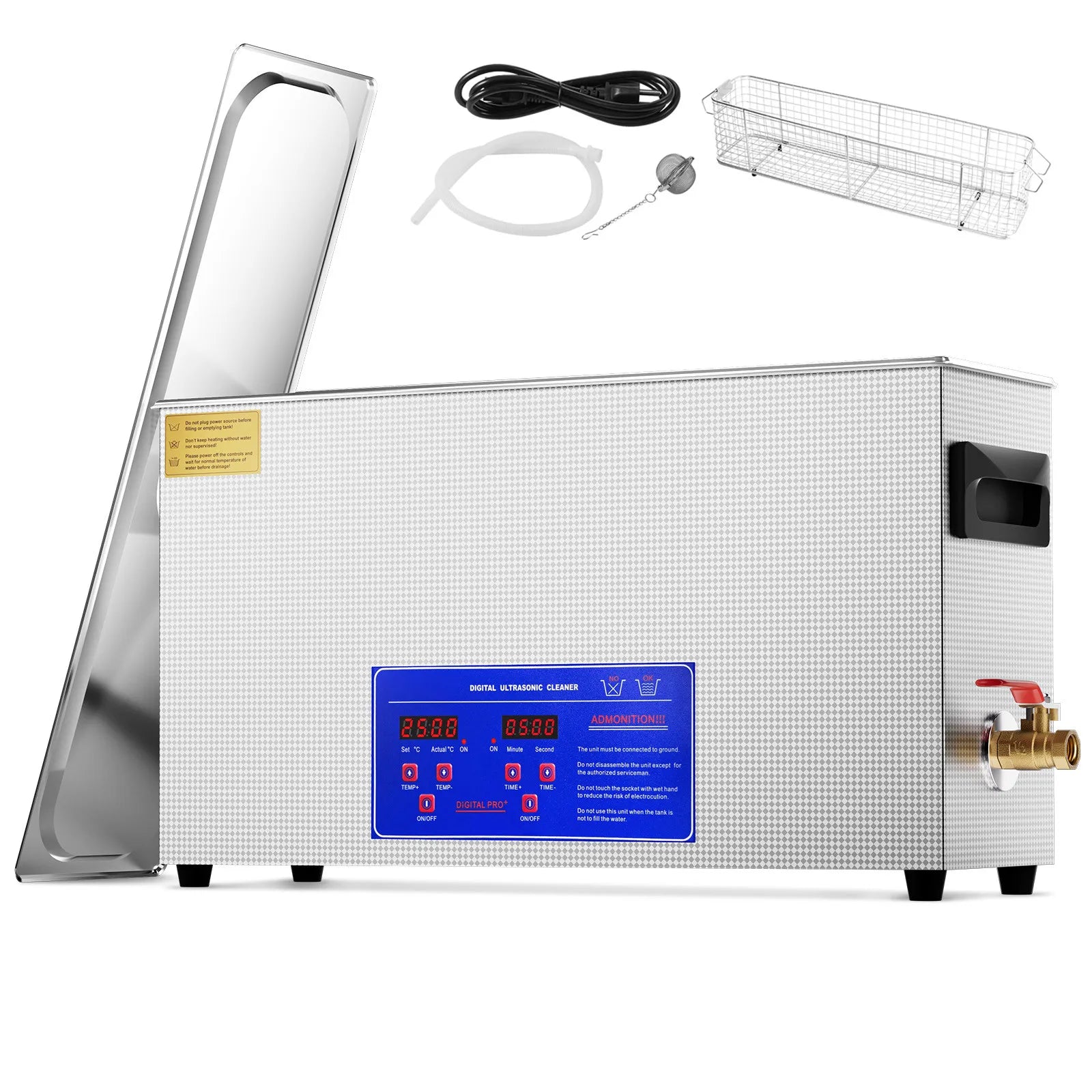 10L Ultrasonic Gun Cleaner 300W Ultra Sonic Cleaner Timer Heater Basket