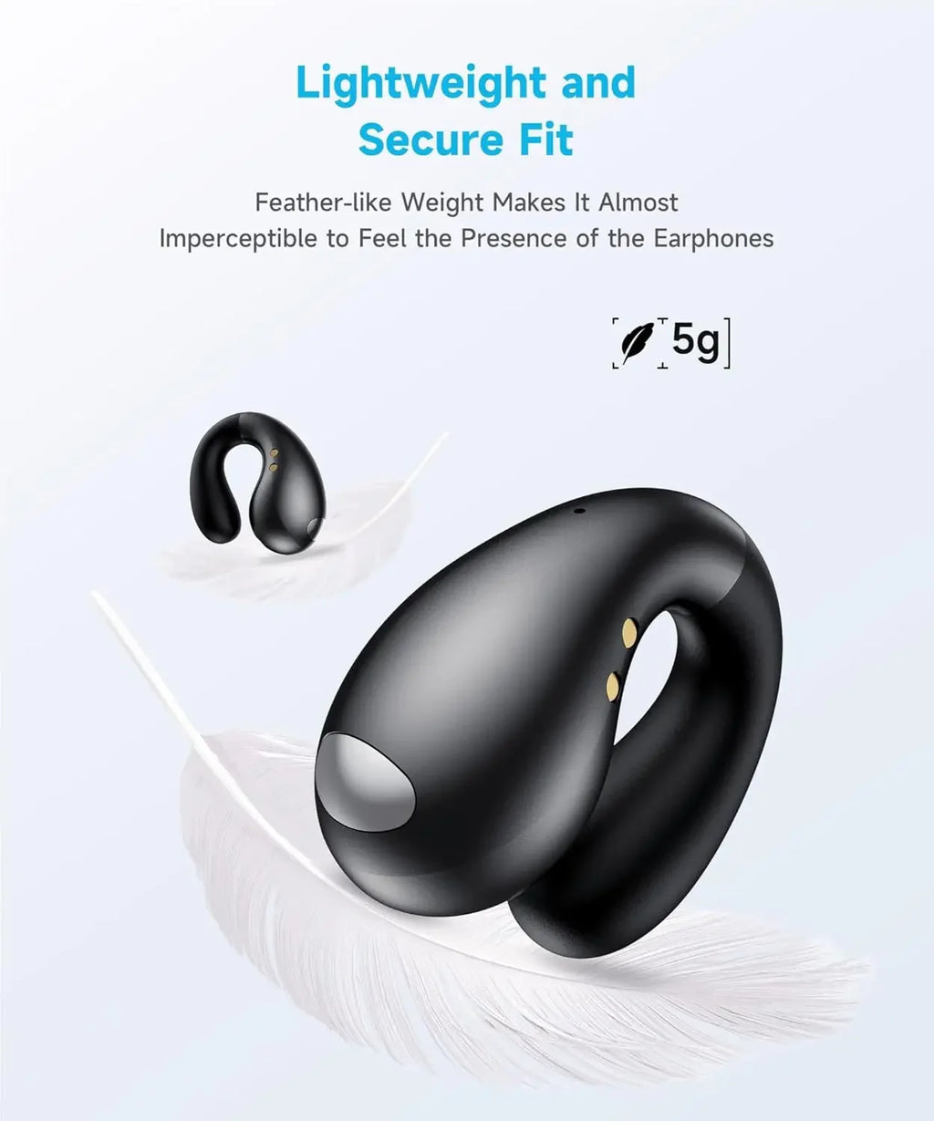 Bluetooth earphones are painless to wear without entering the ear, with intelligent digital display, large capacity, and long-la