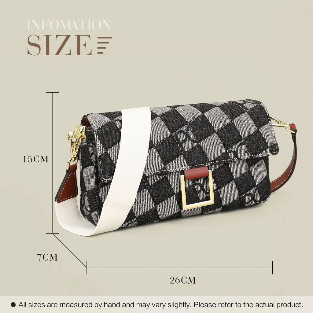 PATSY PG GARIS 2026 Women's Latin American style Shoulder Bag New Cowboy Splicing Design All-season suitable Crossbody Bag