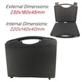 Multifunctional Hardware Toolbox, Portable Plastic Tool Case | Heavy-Duty Waterproof Instrument & Notebook Storage Box