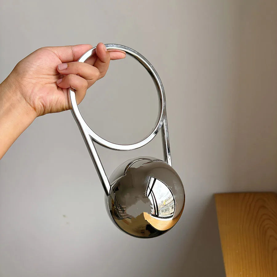 Metal Locomotive Spherical Bag Acrylic Bag Ring Handbag Creative Personality Handbag