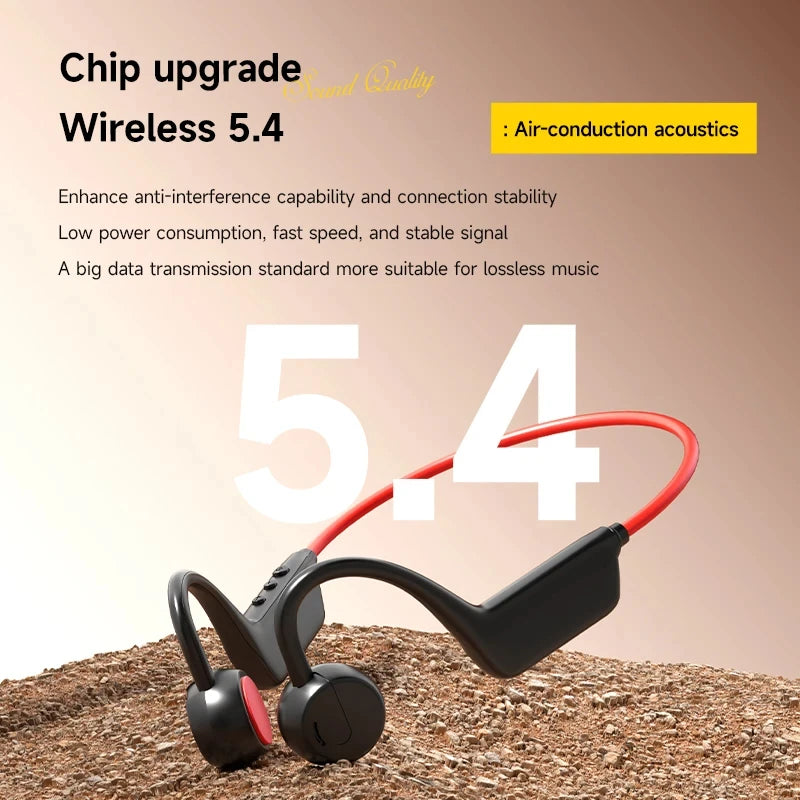 Lenovo Bone Conduction Headset Wireless Swimming Sports Headphone IPX8 Bluetooth 5.4 With Mic Waterproof Exercise Fitness New