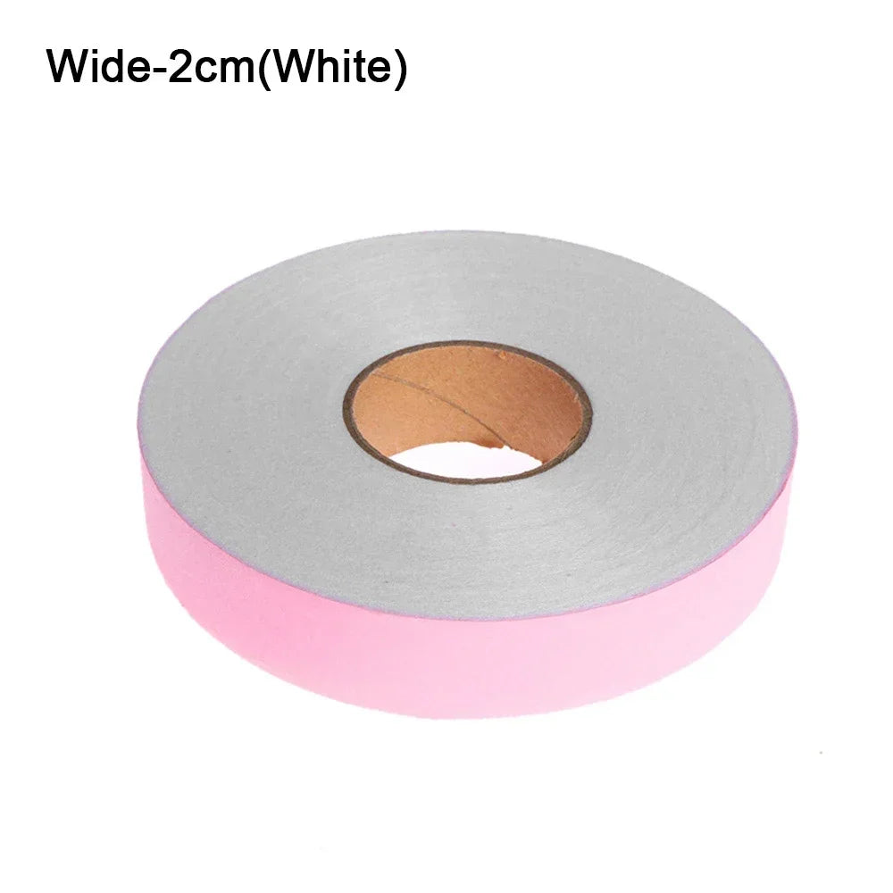 100 Meters Single-sided Adhesive Hem Tape Iron-on Clothes Sewing Turn Up Hem Non-woven Fabric Liner Width 1/2/3cm