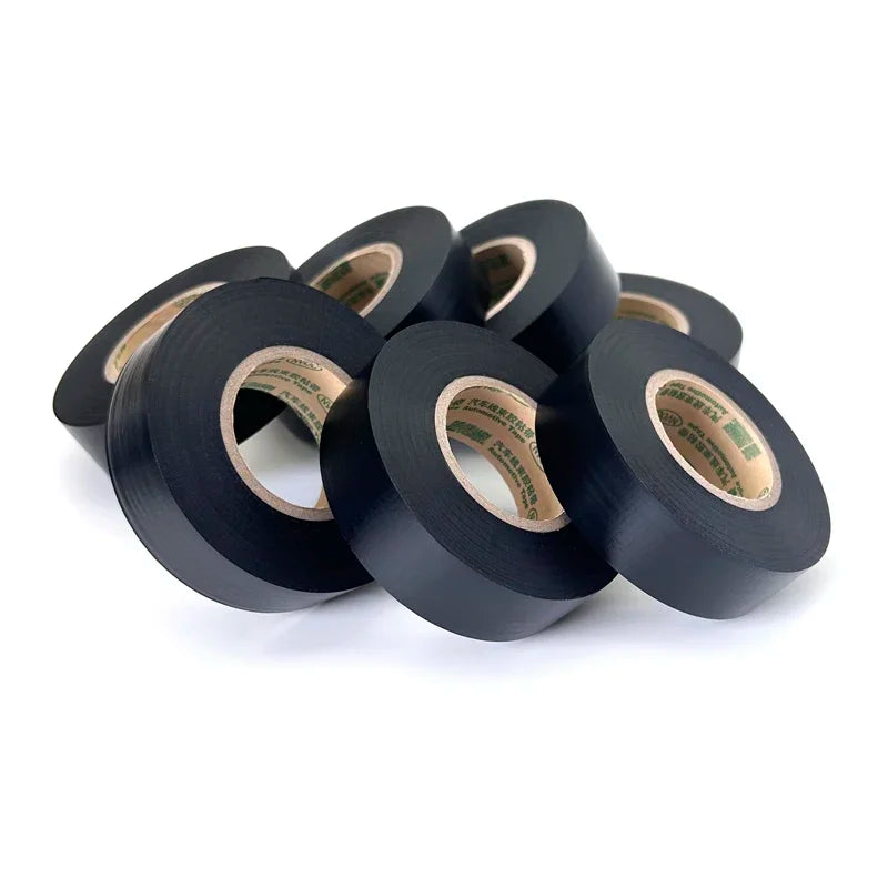 30M/Rolls x Width 19mm Black heat-resistant PVC Electrical Tape Waterproof Insulating Protection for Sealing Wires Cable Tape