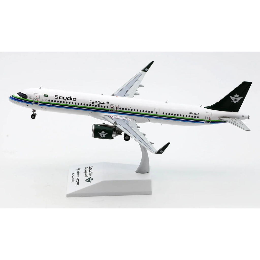 XX20436 Alloy Collectible Plane Gift JC Wings 1:200 Saudi Arabian Airlines "Skyteam" Airbus A321 Diecast Aircraft Model HZ-ASAC