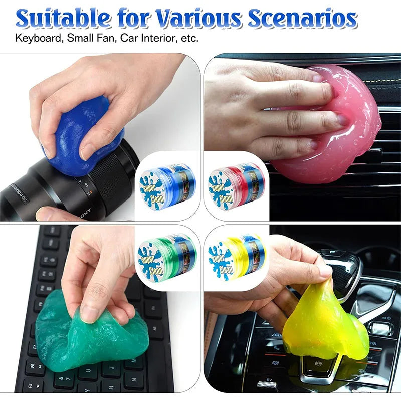 Cleaning Gel for Car, Detailing Clean Slime, Car Interior Putty Cleaner, Universal Keyboard Notebook Magic Cleanser Mud