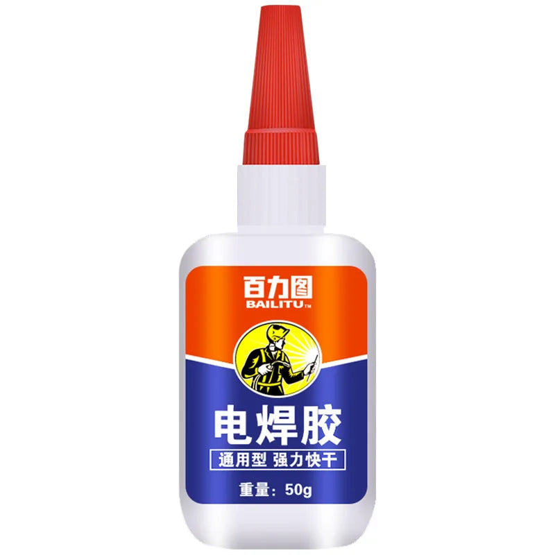 1pc Super Glue Instant Quick Dry Cyanoacrylate Strong Adhesive for Leather Rubber Metal Office Supplies Fast Bonding Glue