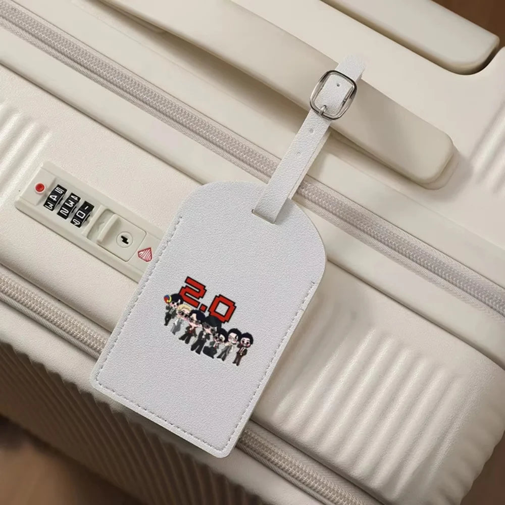 Personalized Customized Arirang 2.0 World Tour 2026 PU Luggage Tag, Sturdy Travel Bag ID Label, Ideal Kpop Fan Gift