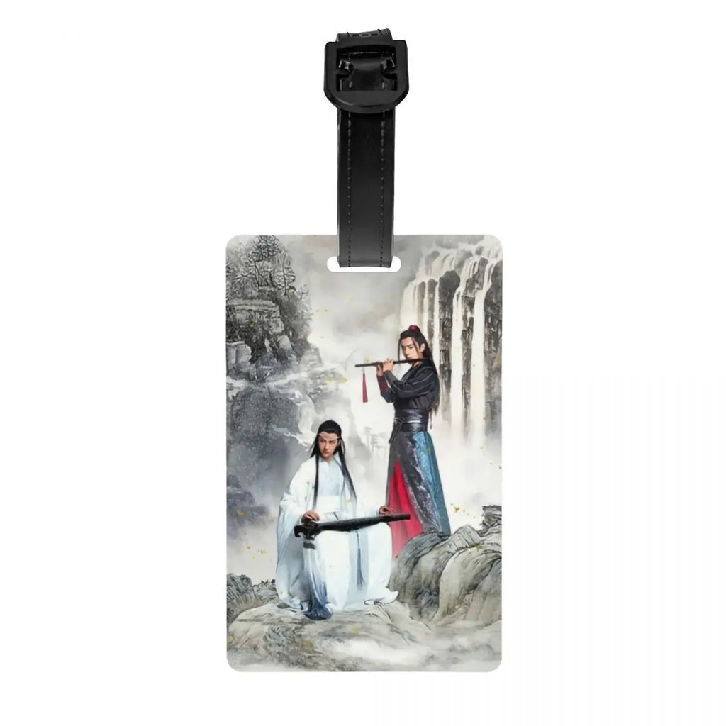 Custom Mo Dao Zu Shi Gusu Lan Logo Luggage Tag The Untamed TV Show Travel Bag Suitcase Privacy Cover ID Label