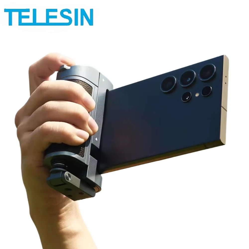 TELESIN Phone Camera Multifunction Selfie Handle Bluetooth Phone Stand Selfie Extendable Selfie Stick Detachable Remote Shutter