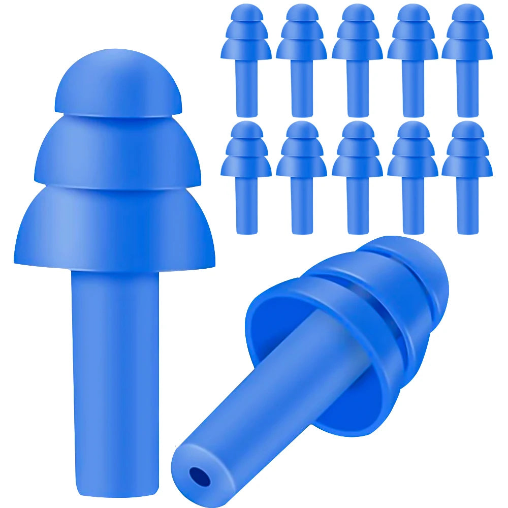 20/1Pair Ear Plugs Sleeping Noise Cancelling Reusable Silicone Sound Block Earplugs Summer Waterproof Swimming Ear Plug With Box