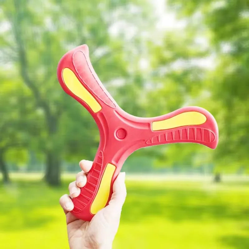 Boomerang Soft Three-leaf Cross Outdoor Toy Flying Disc Sports Toy for Puzzle Decompression Gift