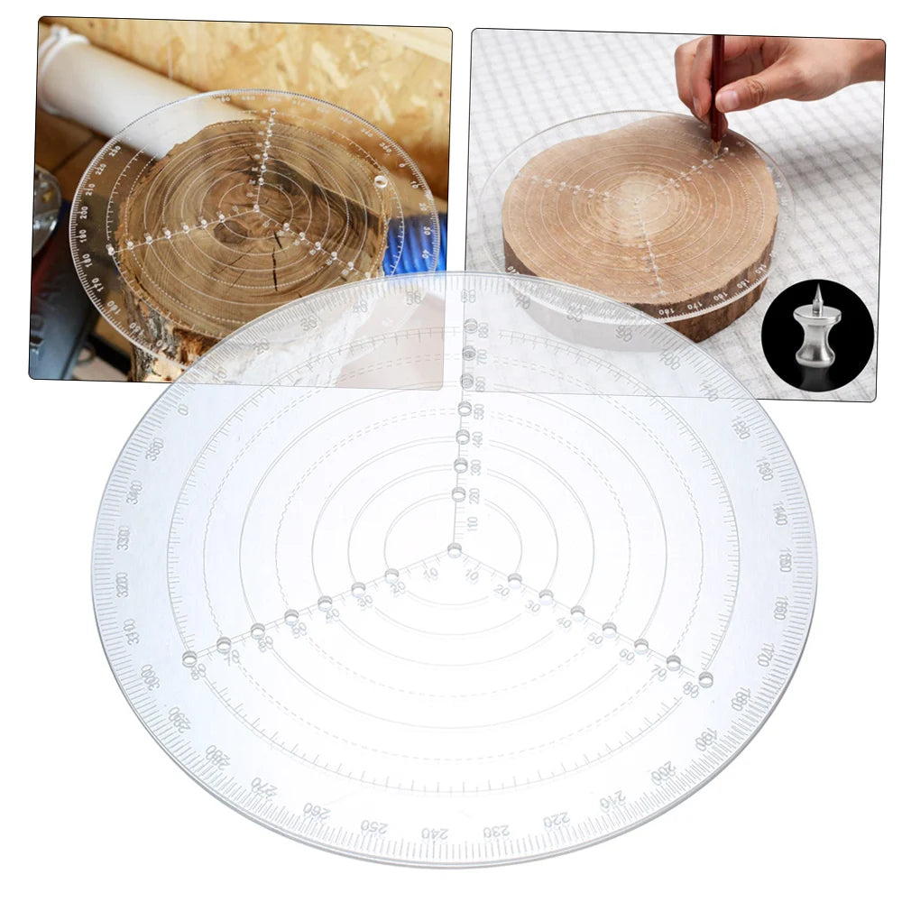 Circular Center Finder for Woodworking Center-Finding Tool Irregular Wood Center Locator Circular Marking Center Gauge