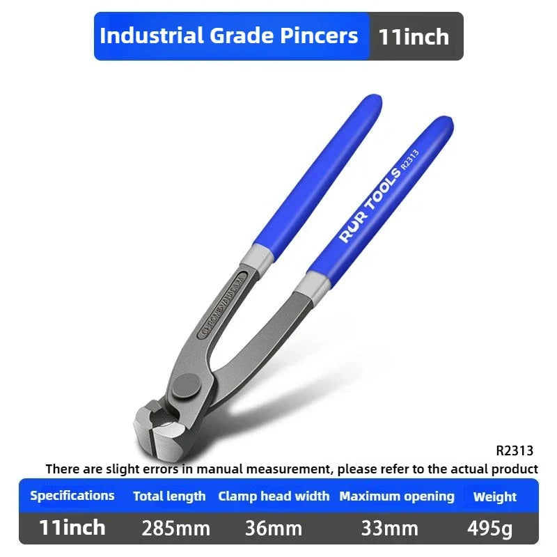 Tower Pincers Non-slip Grips Pliers Flat Mouth Cattle Horse Hoof Nippers Snips Puller Hand Tools Pulling Nails Cutting Wires