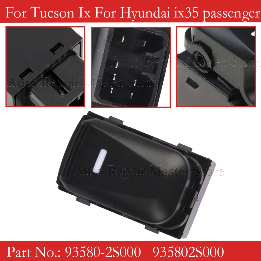 93580-2S000 935802S000 Car Power Window Control Switch Button for Hyundai IX35 TUCSON IX 2009-2015