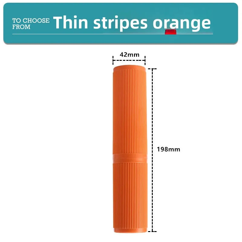 Pinstripe Simple Travel Wash Cup Portable Toothbrush Storage Box Toothbrush Holder Mouthwash Cup Set Brushing Cup