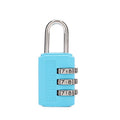 Portable Mini Number Lock Durable Solid Color Password Lock 3 Digit Anti-theft Alloy Padlock Trolley Case