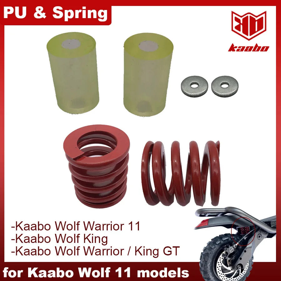 Rear Spring Suspension Shock Absorber PU Bar for Kaabo Wolf Warrior II Wolf King  GT PRO 11Inch Electric Scooter