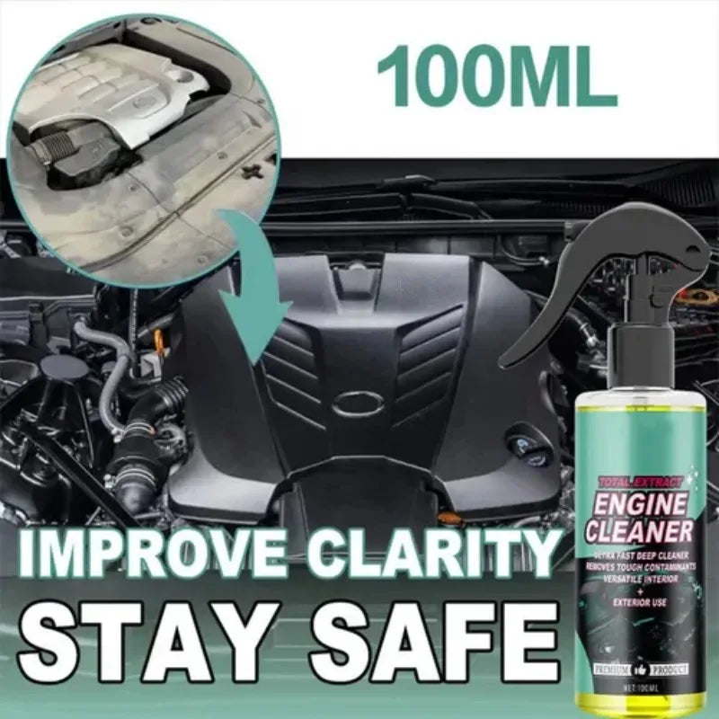 Engine Bay Cleaner Spray for Car Engine Maintenance, Oil Stain Cleaning and Surface Care Detailer