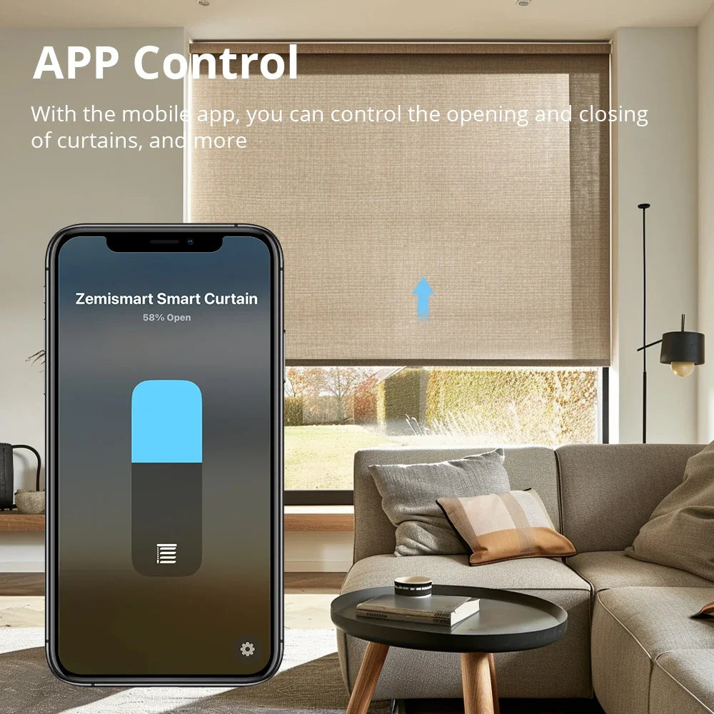 Matter Over WiFi 2N Smart Roller Shade Blinds Motor for 37 38mm Tube Alexa Google Home Smartthings Homekit App Control