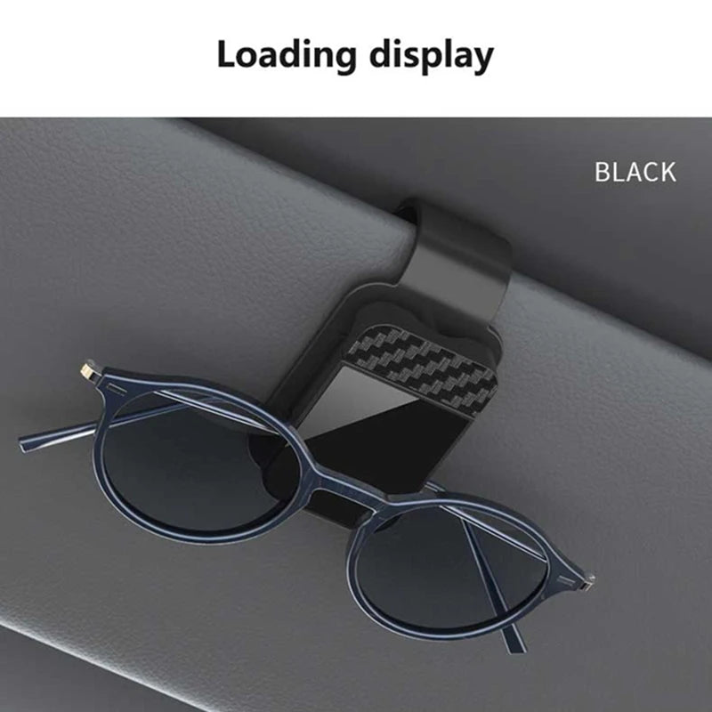 Car Sunglasses Clip Sun Visor Glasses Holder Card Ticket Holder Stable Storage Clips Eyeglasses Hanger Car Interior Accessories