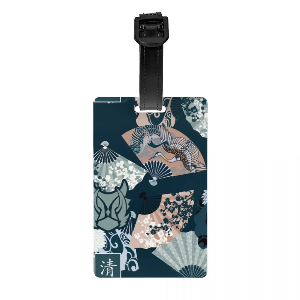 Custom Mo Dao Zu Shi Gusu Lan Logo Luggage Tag The Untamed TV Show Travel Bag Suitcase Privacy Cover ID Label