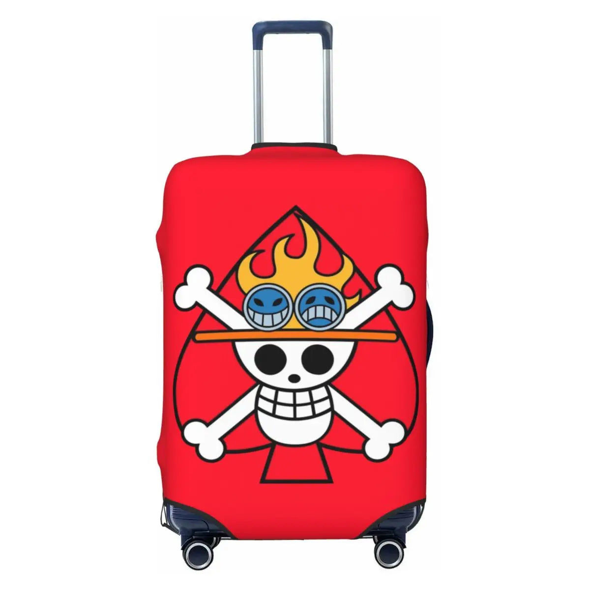 The Cheerful Pirate Flashing Victory Signs Suitcase Cover Flight Anime One Piece Elastic Luggage Case Cruise Trip Protection